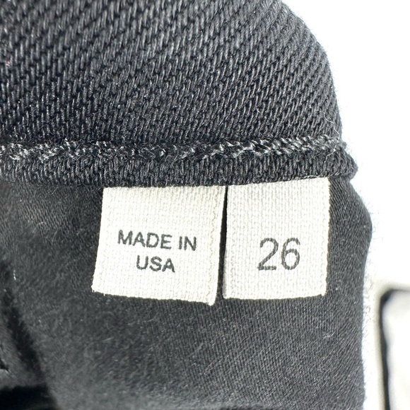 Helmut Lang Black Jeans Sz 26 Stretch Denim Pants Skinny Fit Full Length - Picture 6 of 12